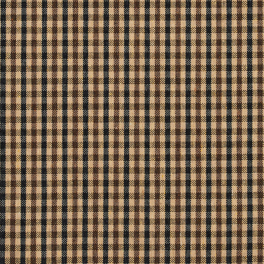 5817 Espresso Check by Charlotte Designer Fabric Classic Patterns 52% Polyester, 48% Cotton Made In USA Exceeds 200,000 Wyzenbeek Rubs (Heavy Duty) Horizontal: .5" X Vertical: .25" 54 Inches - Swanky Fabrics -