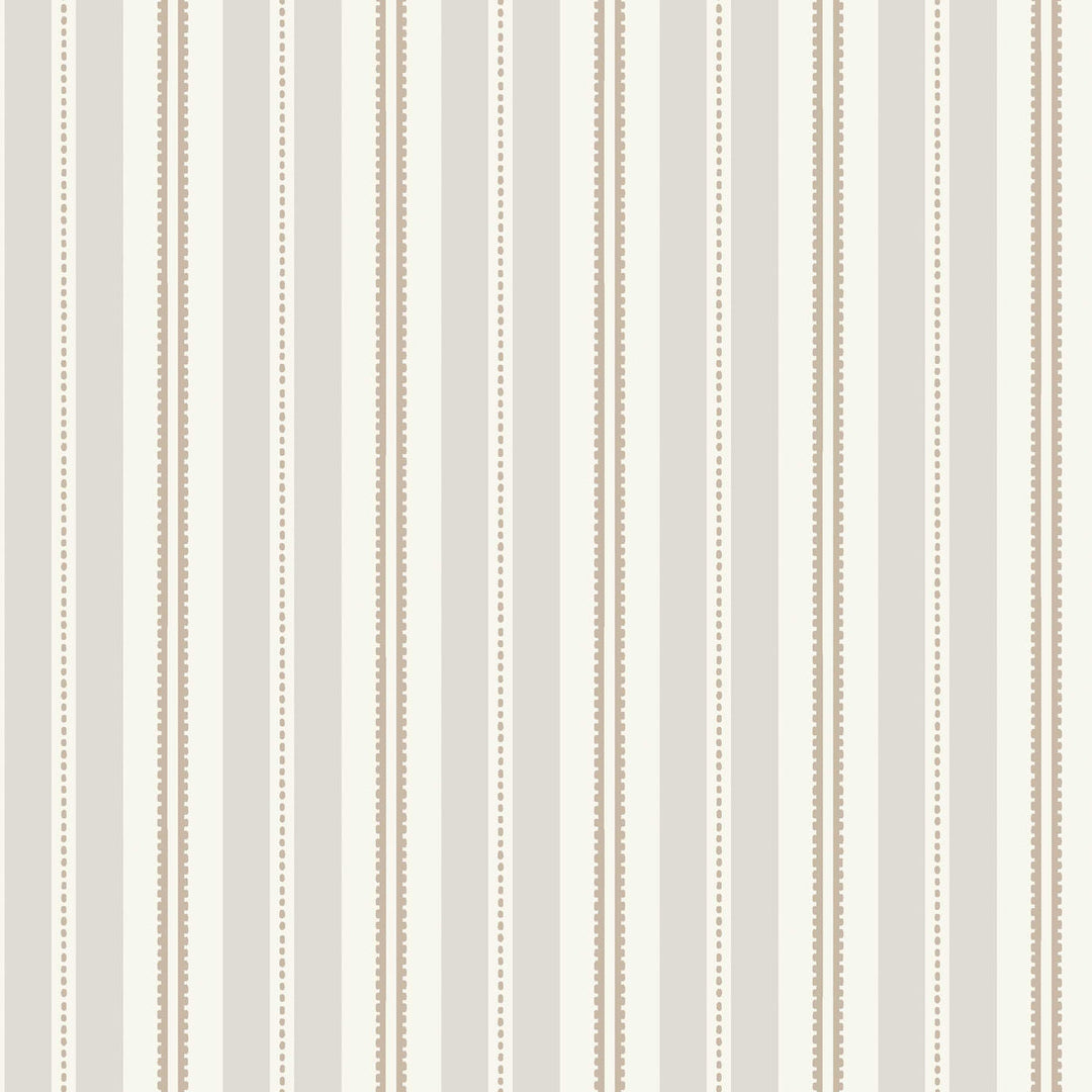 Schumacher Wallcovering Hedda - Stone And Taupe