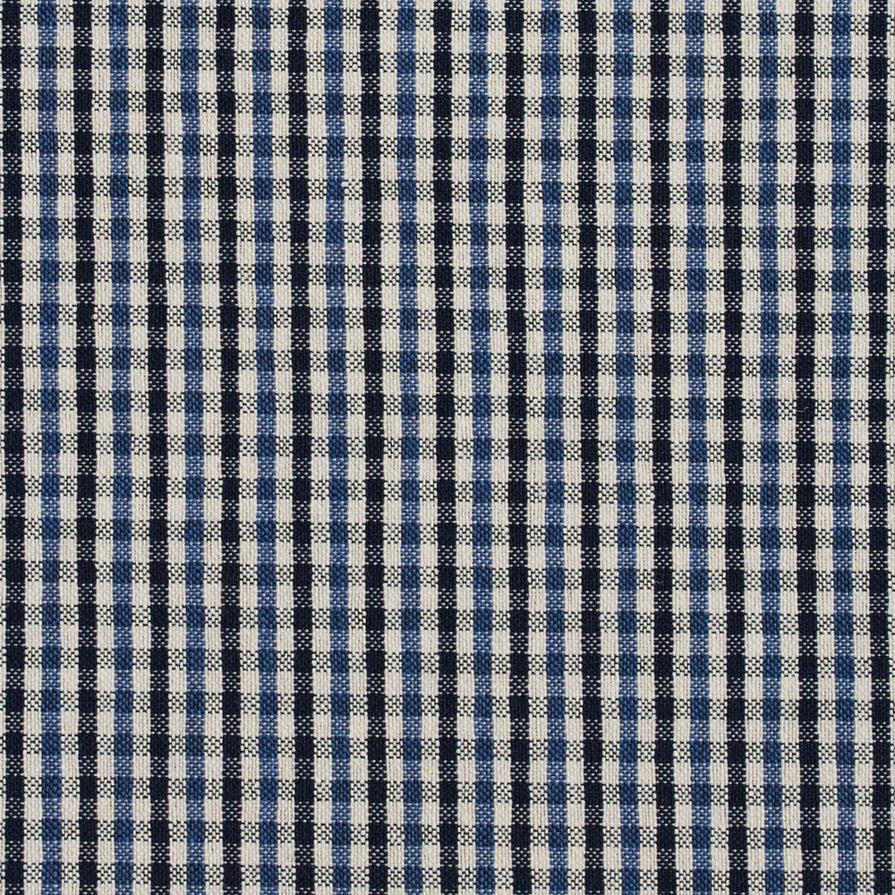 5819 Cobalt Check by Charlotte Designer Fabric Classic Patterns 52% Polyester, 48% Cotton Made In USA Exceeds 200,000 Wyzenbeek Rubs (Heavy Duty) Horizontal: .5" X Vertical: .25" 54 Inches - Swanky Fabrics -