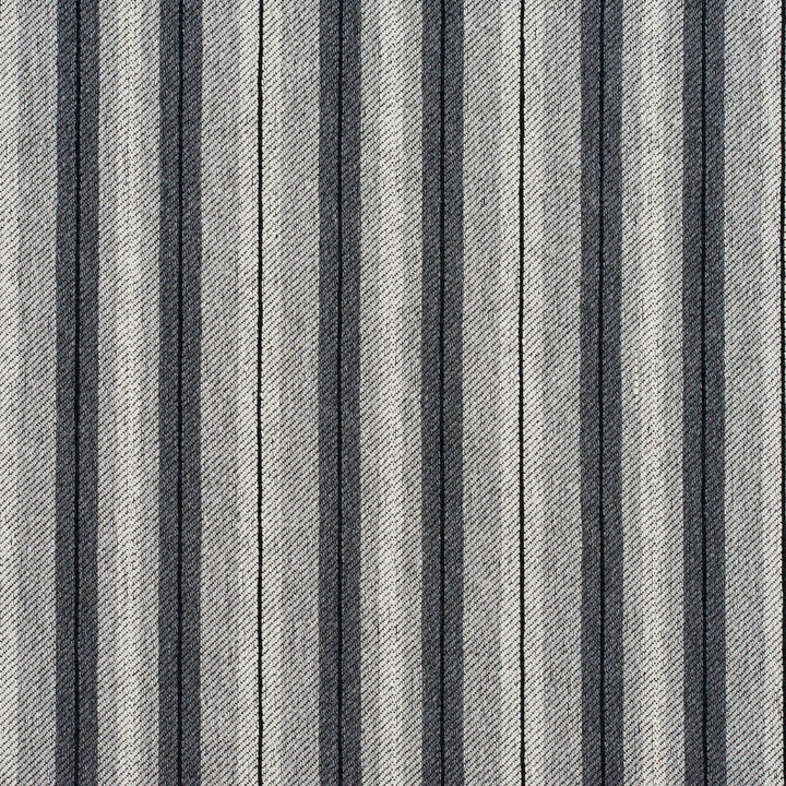 5820 Sterling Stripe by Charlotte Designer Fabric Classic Patterns 52% Polyester, 48% Cotton Made In USA Exceeds 120,000 Wyzenbeek Rubs (Heavy Duty) Horizontal: 2" 54 Inches - Swanky Fabrics -