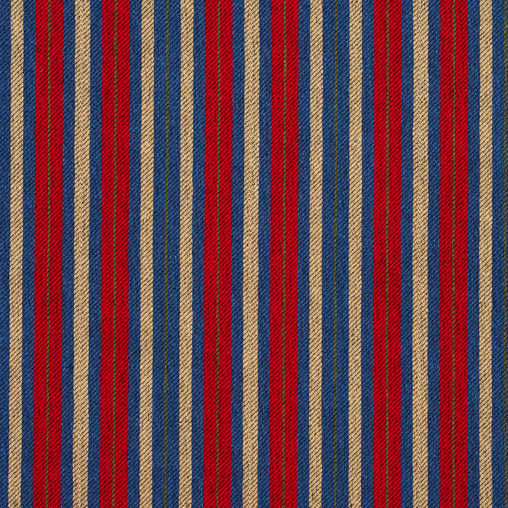 5824 Patriot Stripe by Charlotte Designer Fabric Classic Patterns 52% Polyester, 48% Cotton Made In USA Exceeds 120,000 Wyzenbeek Rubs (Heavy Duty) Horizontal: 2" 54 Inches - Swanky Fabrics -