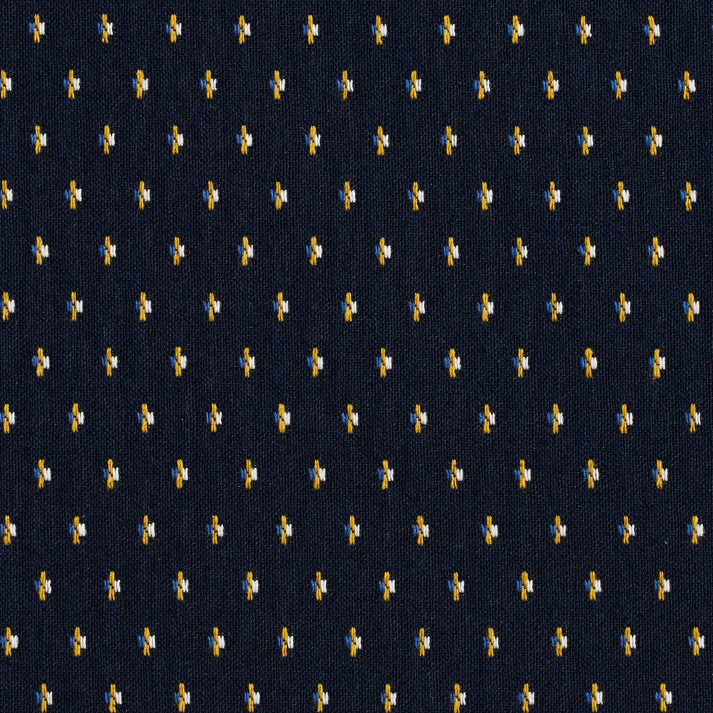 5839 Cobalt Dot by Charlotte Designer Fabric Classic Patterns 52% Polyester, 48% Cotton Made In USA Exceeds 200,000 Wyzenbeek Rubs (Heavy Duty) Horizontal: 1" X Vertical: 1" 54 Inches - Swanky Fabrics -