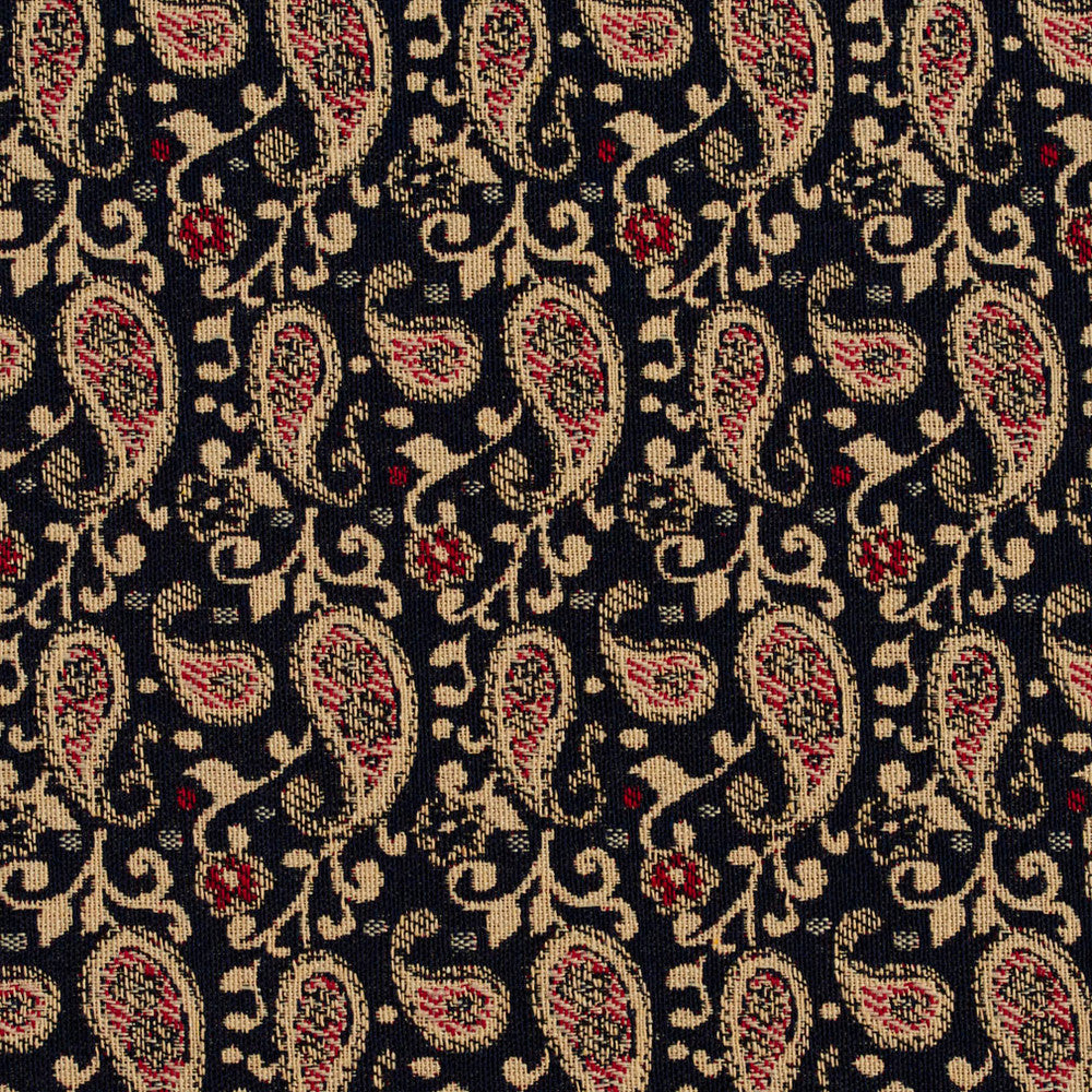 5841 Port Paisley by Charlotte Designer Fabric Classic Patterns 52% Polyester, 48% Cotton Made In USA Exceeds 160,000 Wyzenbeek Rubs (Heavy Duty) </p><p>Repeat: Horizontal: 3" X Vertical: 4.75" 54 Inches - Swanky Fabrics -