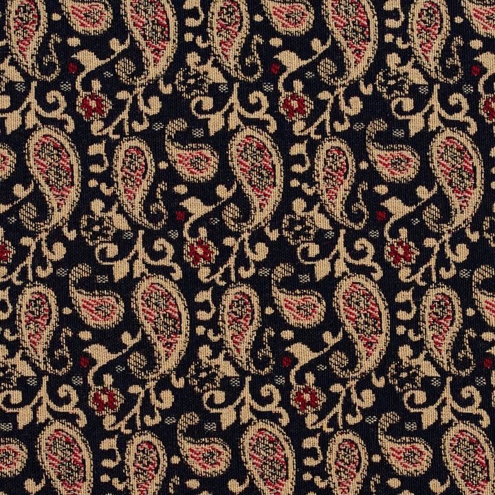5841 Port Paisley by Charlotte Designer Fabric Classic Patterns 52% Polyester, 48% Cotton Made In USA Exceeds 160,000 Wyzenbeek Rubs (Heavy Duty) </p><p>Repeat: Horizontal: 3" X Vertical: 4.75" 54 Inches - Swanky Fabrics -