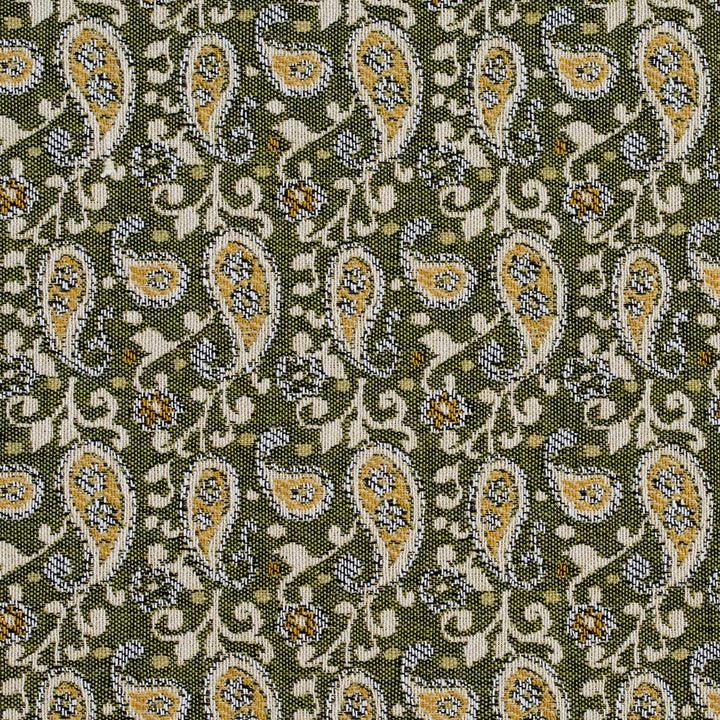5848 Spring Paisley by Charlotte Designer Fabric Classic Patterns 52% Polyester, 48% Cotton Made In USA Exceeds 160,000 Wyzenbeek Rubs (Heavy Duty) Horizontal: 3" X Vertical: 4.75" 54 Inches - Swanky Fabrics -