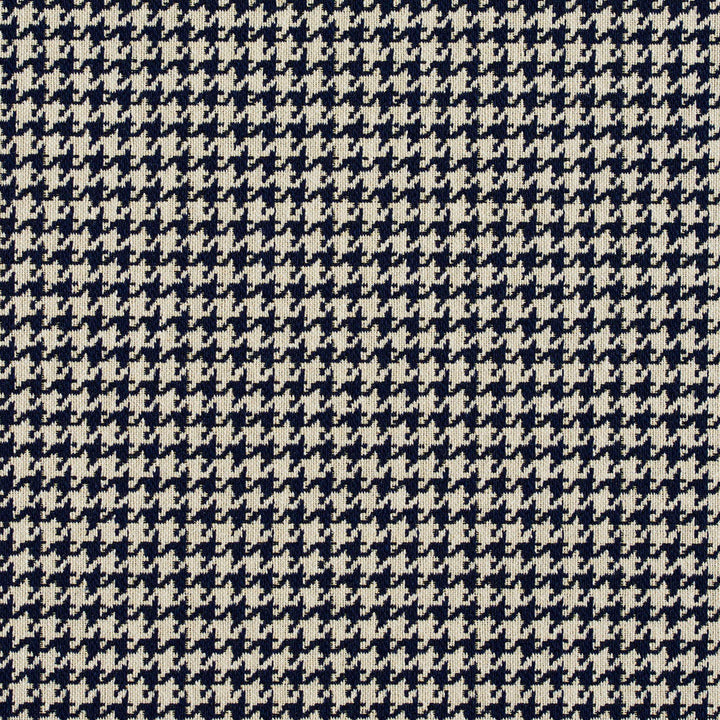 5859 Cobalt Houndstooth by Charlotte Designer Fabric Classic Patterns 52% Polyester, 48% Cotton Made In USA Exceeds 200,000 Wyzenbeek Rubs (Heavy Duty) Horizontal: .5" X Vertical: .5" 54 Inches - Swanky Fabrics -