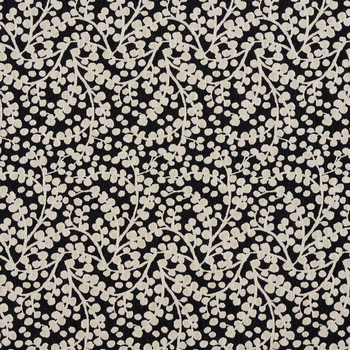 5865 Onyx Vine by Charlotte Designer Fabric Classic Patterns 52% Polyester, 48% Cotton Made In USA Exceeds 200,000 Wyzenbeek Rubs (Heavy Duty) Horizontal: 4" X Vertical: 9.75" 54 Inches - Swanky Fabrics -