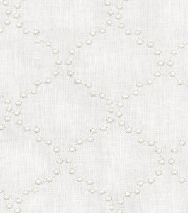 HGTV HOME Fabric Pearl Drop Emb. Snow 590770