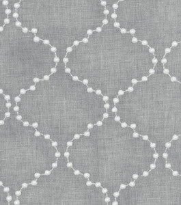 HGTV HOME Fabric Pearl Drop Emb. Smoke 590772