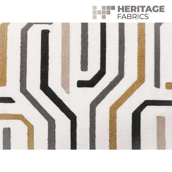 Maize Goldenrod by Heritage Fabric - 52% Polyester 48% Cotton India 12,000 Horizontal: 9" and Vertical: 9.25" 54" - Fabric Carolina -