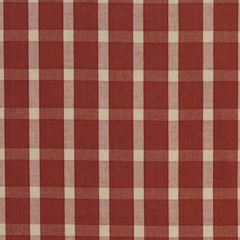 Portsmith Check Berry 60127 by Schumacher Designer Fabric CHROMA COTTON 100% INDIA WYZENBEEK 3,000 </p><p>Repeat: Horizontal: 1" (3CM) and Vertical: 1" (3CM) 54.125 - Swanky Fabrics -