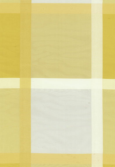 Surat Silk Plaid Jonquil 61131 by Schumacher Designer Fabric COLLECTION-NAME-TBA-61130 100% Silk Wyzenbeek 3,000 Horizontal: 13.25 and Vertical: 14.25 54 - Swanky Fabrics -