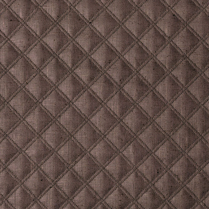 Thayer Quilted Linen Espresso 62154 by Schumacher Designer Fabric CHROMA LINEN 67% POLYESTER 18% ITALY MARTINDALE 8,500 </p><p>Repeat: Horizontal: 1 5/8" (4CM) and Vertical: 2" (5CM) 54 - Swanky Fabrics -