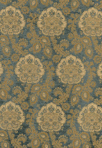 Schumacher Fabric Sanderling Paisley Aegean 62161