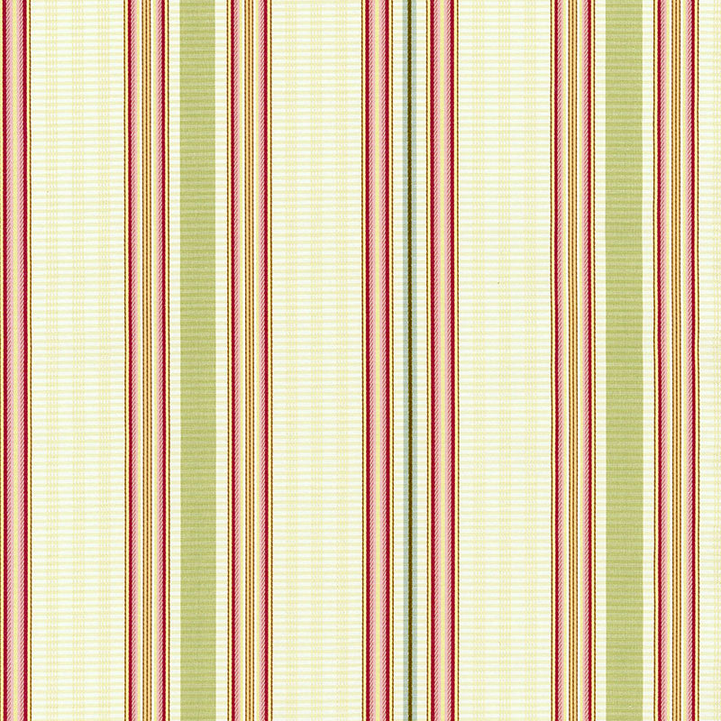 Biella Silk Stripe Berry 62181 by Schumacher Designer Fabric VILLA See Sample INDIA LIGHT DUTY </p><p>Repeat: Horizontal: 6 1/2" (17CM) and Vertical: - 52 1/2" WIDE (133CM) - Swanky Fabrics -