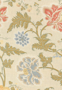 Schumacher Fabric Lampasso Flori Berry 62192