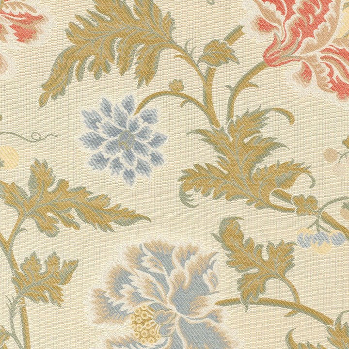Lampasso Flori Berry 62192 by Schumacher Designer Fabric PALAZZO See Sample ITALY . </p><p>Repeat: Horizontal: 13 5/8" (35CM) and Vertical: 22 1/4" (57CM) 54 1/2" WIDE (138CM) - Swanky Fabrics -