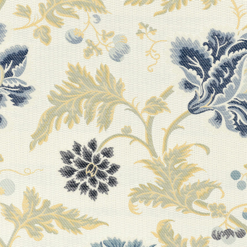 Lampasso Flori Delft 62193 by Schumacher Fabric Schumacher Fabric Lampasso Flori Delft 62193Fabric VISCOSE 65% ITALY </p><p>Repeat: H: HORZ. 13 5/8" (35CM) , V: VERT. 22 1/4" (57CM) 54.5 - Fabric Carolina -