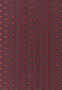 Schumacher Fabric Shibori Circle Claret & Berry 62240