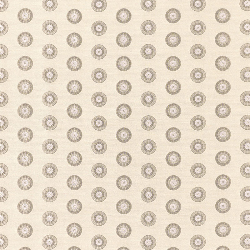 Shibori Circle Ermine 62242 by Schumacher Fabric Schumacher Fabric Shibori Circle Ermine 62242Fabric SILK 100% INDIA </p><p>Repeat: H: HORZ. 4 3/8" (11CM) , V: VERT. 2 1/8" (5CM) 52.875 - Fabric Carolina -