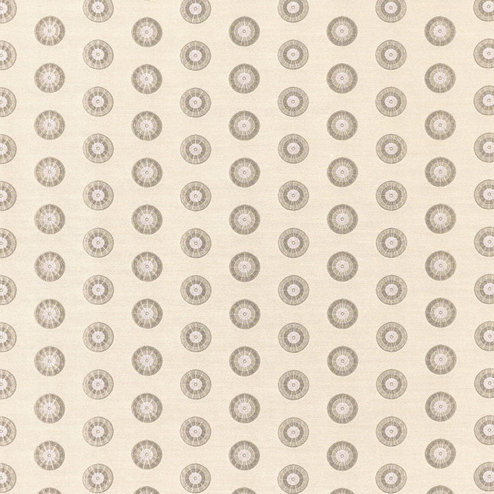 Shibori Circle Ermine 62242 by Schumacher Fabric Schumacher Fabric Shibori Circle Ermine 62242Fabric SILK 100% INDIA </p><p>Repeat: H: HORZ. 4 3/8" (11CM) , V: VERT. 2 1/8" (5CM) 52.875 - Fabric Carolina -