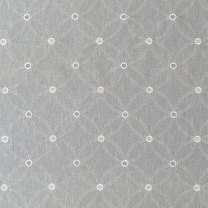 Schumacher Fabric Nexus Embroidery Grey 62250