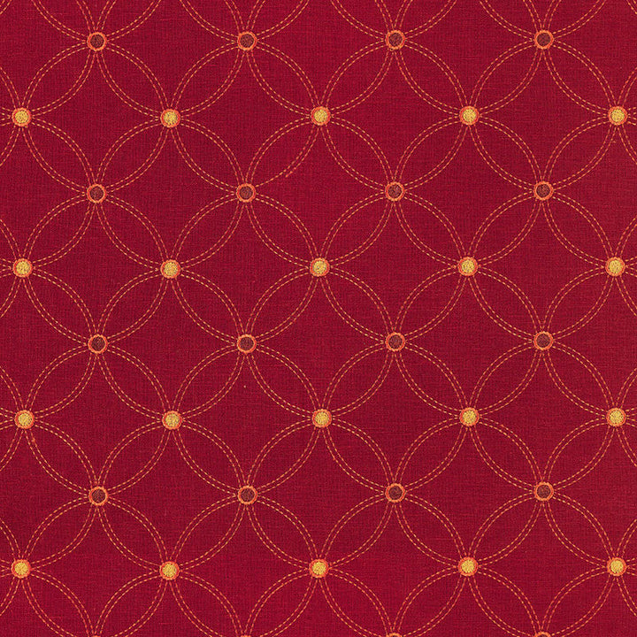 Nexus Embroidery Persimmon 62253 by Schumacher Fabric Schumacher Fabric Nexus Embroidery Persimmon 62253Fabric LINEN 94% INDIA </p><p>Repeat: H: HORZ. 5 1/4" (13CM) , V: VERT. 5 3/8" (14CM) 53 - Fabric Carolina -