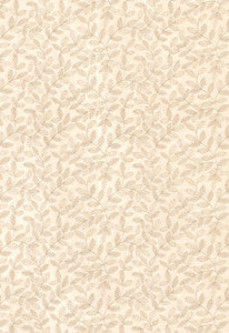Schumacher Fabric Manor Leaf Embroidery Ecru 62360
