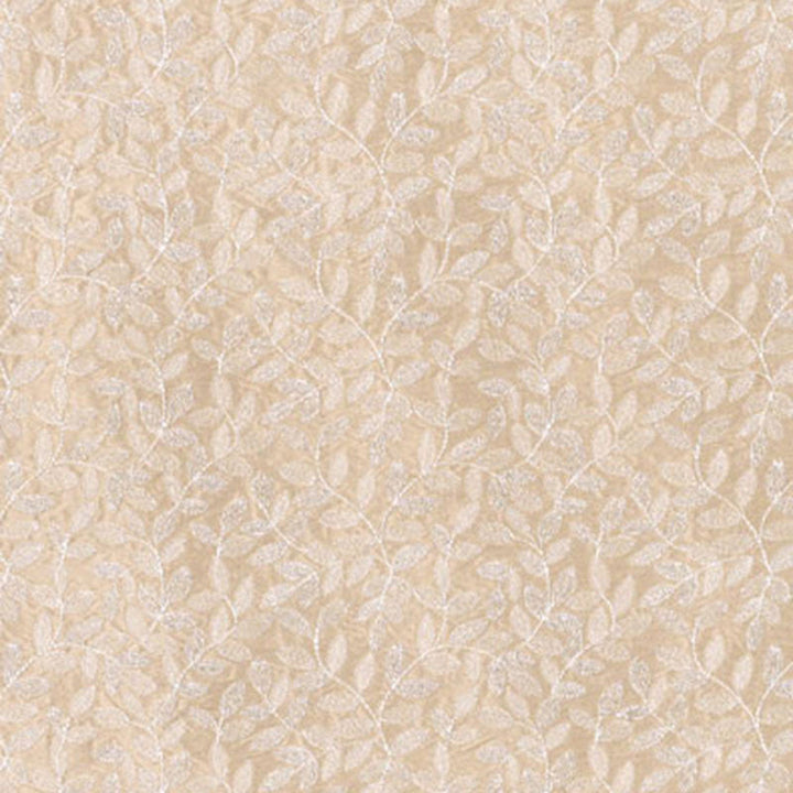 Manor Leaf Embroidery Fawn 62362 by Schumacher Designer Fabric CHROMA See Sample INDIA NOT APPLICABLE </p><p>Repeat: Horizontal: 6 1/8" (16CM) and Vertical: 3" (8CM) 52 5/8" WIDE (134CM) - Swanky Fabrics -