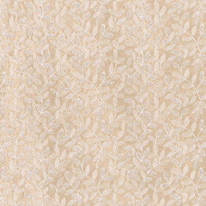 Schumacher Fabric Manor Leaf Embroidery Fawn 62362