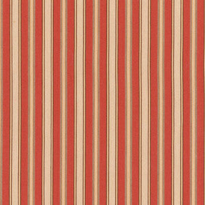 Schumacher Fabric Brook Stripe Brick 62470