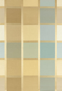 Schumacher Fabric Navsari Silk Plaid Opal 62850