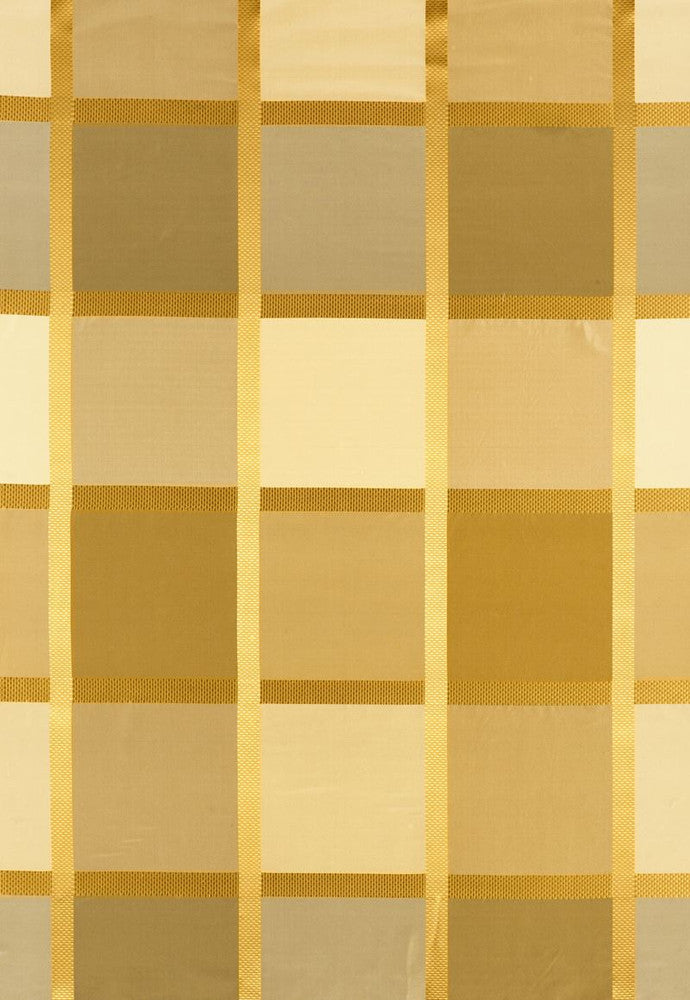 Navsari Silk Plaid Creme Caramel 62851 by Schumacher Designer Fabric COLLECTION-NAME-TBA-62850 100% Silk Martindale 3,000 Horizontal: 27 and Vertical: 30 54 - Swanky Fabrics -