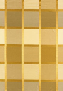 Schumacher Fabric Navsari Silk Plaid Creme Caramel 62851