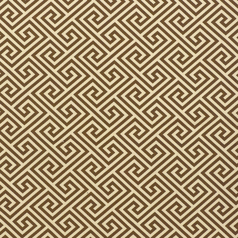 St. Tropez Teak 62906 by Schumacher Designer Fabric PLEIN AIR II INDOOR/OUTDOOR POLYOLEFIN 100% UNITED STATES OF AMERICA WYZENBEEK 51,000 </p><p>Repeat: Horizontal: 3 3/8" (9CM) and Vertical: 3 1/8" (8CM) 54 - Swanky Fabrics -
