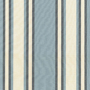 Schumacher Fabric Seneca Cotton Stripe Chambray/ Indigo 62980