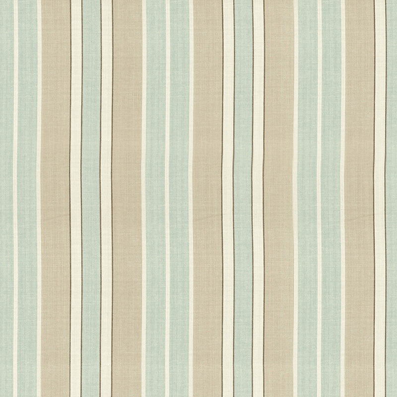 Beacon Cotton Stripe Aqua/Flax/Ivory 62991 by Schumacher Fabric Schumacher Fabric Beacon Cotton Stripe Aqua/Flax/Ivory 62991Fabric COTTON 100% INDIA </p><p>Repeat: H: HORZ. 6 3/4" (17CM) , V: 54 - Fabric Carolina -