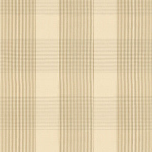 Schumacher Fabric Avon Gingham Plaid Flax/Ivory 63021