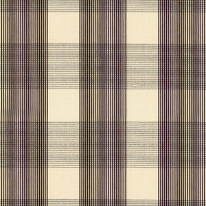 Schumacher Fabric Avon Gingham Plaid Black/Ivory 63025