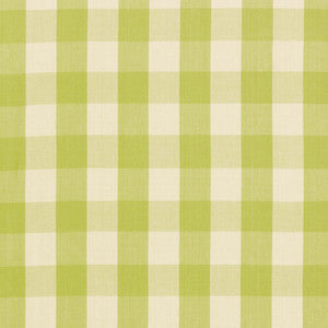 Schumacher Fabric Camden Cotton Check Pear 63030