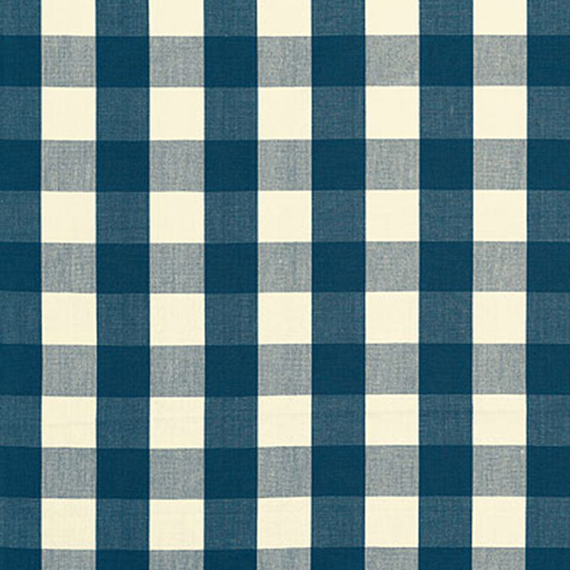 Camden Cotton Check Indigo 63039 by Schumacher Designer Fabric CHROMA SP14 COTTON 100% INDIA MARTINDALE 7,500 </p><p>Repeat: Horizontal: 3" (8CM) and Vertical: 3" (8CM) 54 - Swanky Fabrics -