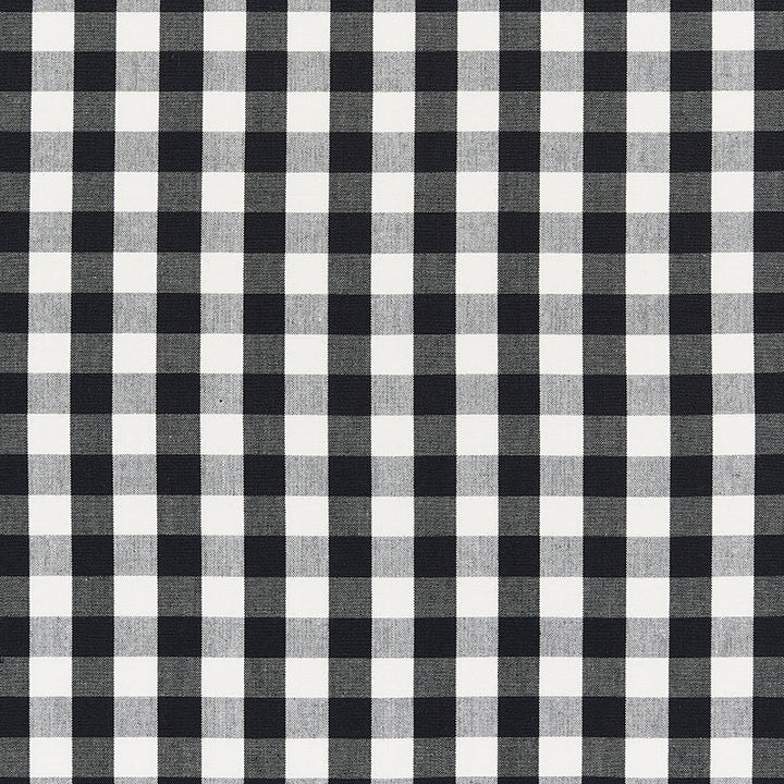 Elton Cotton Check Black 63064 by Schumacher Designer Fabric FRENCH REVOLUTION COTTON 100% INDIA MARTINDALE 7,500 </p><p>Repeat: Horizontal: 1 1/4" (3CM) and Vertical: 1 1/4" (3CM) 54 - Swanky Fabrics -