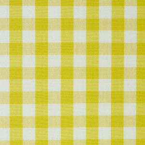 Schumacher Fabric Elton Cotton Check Yellow 63069