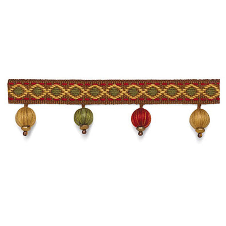 Willington Bobble Fringe Rosewood 63260 by Schumacher Designer Trim SOMERSET TRIMMINGS See Sample SPAIN . </p><p>Repeat: Horizontal: - and Vertical: - 1 3/8" WIDE (3CM) - Swanky Fabrics -
