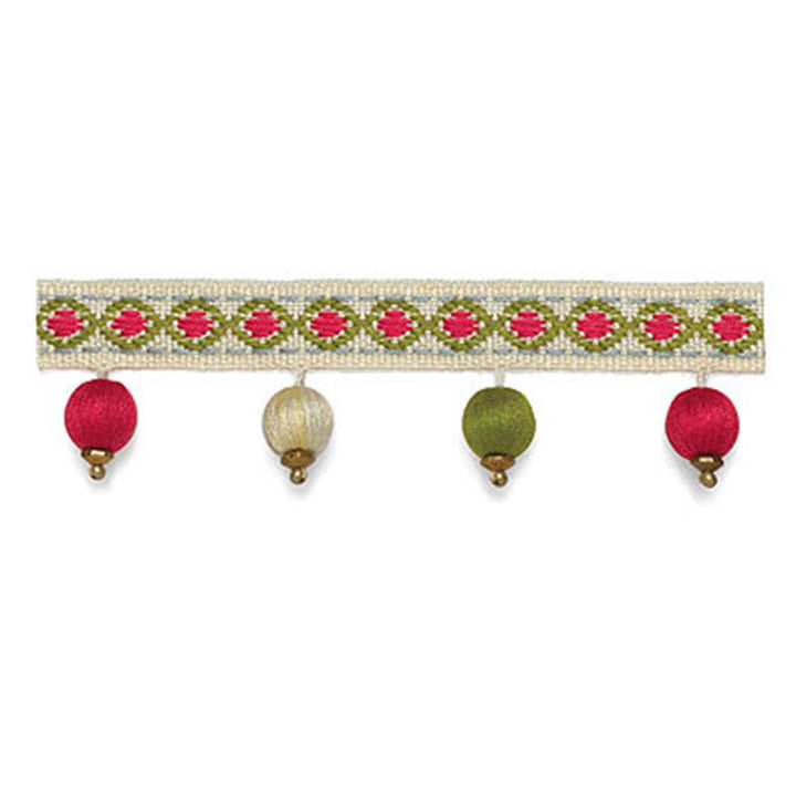 Willington Bobble Fringe Bloom 63261 by Schumacher Designer Trim SOMERSET TRIMMINGS See Sample SPAIN . </p><p>Repeat: Horizontal: - and Vertical: - 1 3/8" WIDE (3CM) - Swanky Fabrics -