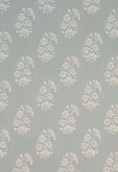 Astara Paisley Aqua 63420 by Schumacher Designer Fabric Chroma 100% Cotton Wyzenbeek 25,000 Horizontal: 7 and Vertical: 7.5 56 - Swanky Fabrics -