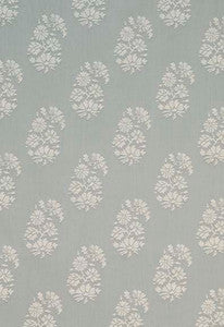 Schumacher Fabric Astara Paisley Aqua 63420