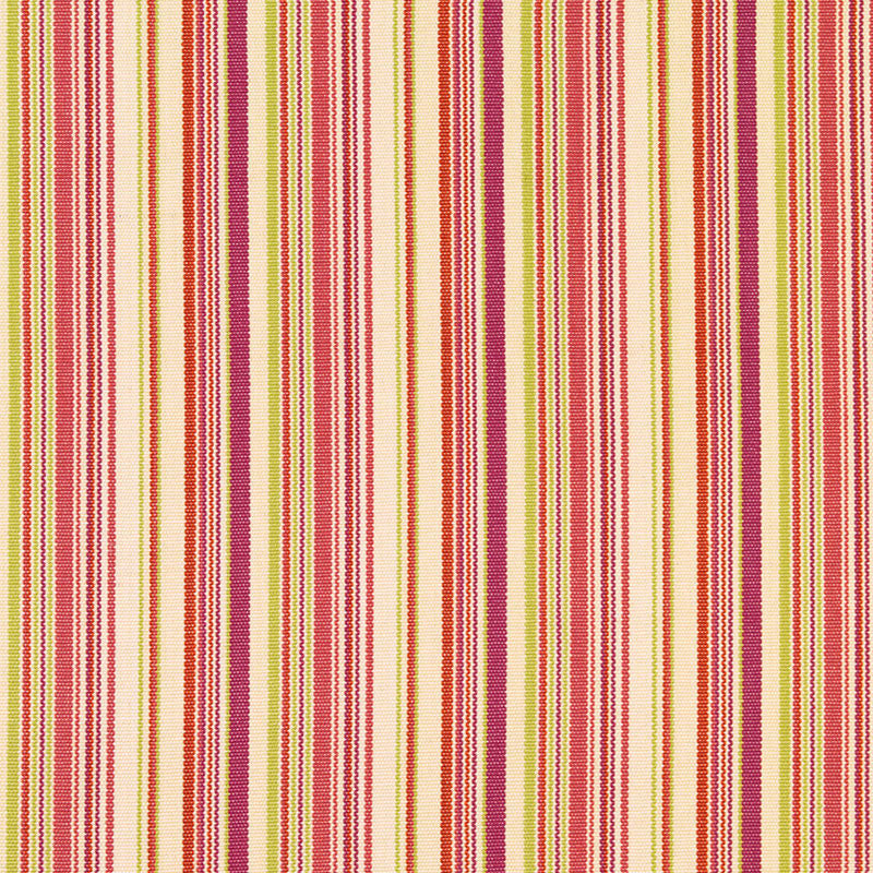 Malibu Stripe Cerise 63450 by Schumacher Designer Fabric CHROMA See Sample INDIA MEDIUM DUTY </p><p>Repeat: Horizontal: 4" (10CM) and Vertical: - 54 1/2" WIDE (138CM) - Swanky Fabrics -