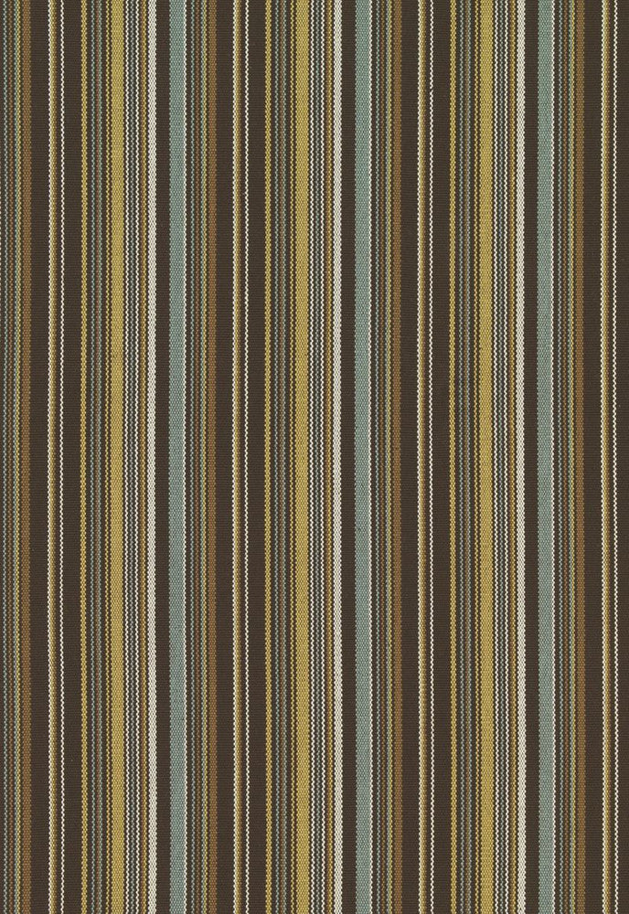 Malibu Stripe Chocolate 63454 by Schumacher Designer Fabric Chroma 100% Cotton Wyzenbeek 6,000 Horizontal: 4 and Vertical: - 54.5 - Swanky Fabrics -