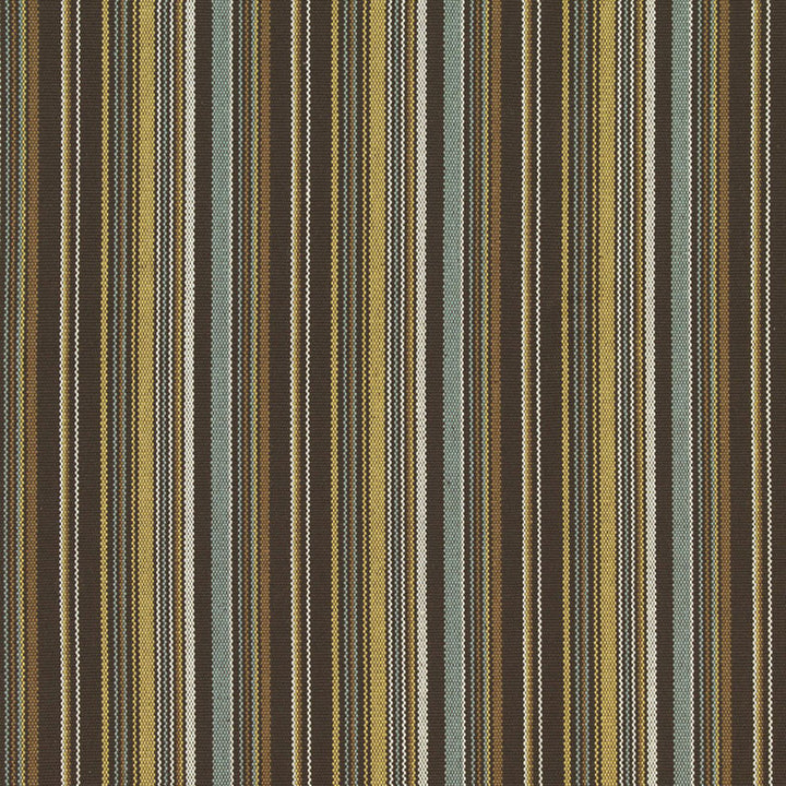 Malibu Stripe Chocolate 63454 by Schumacher Designer Fabric CHROMA COTTON 100% INDIA WYZENBEEK 6,000 </p><p>Repeat: Horizontal: 4" (10CM) and Vertical: 54.5 - Swanky Fabrics -